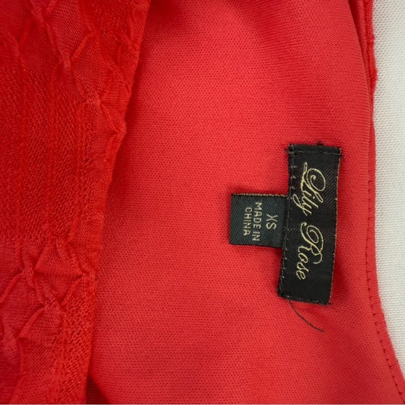 Lily Rose Orange Scoop Neck Sundress Casual Mini - Picture 6 of 6